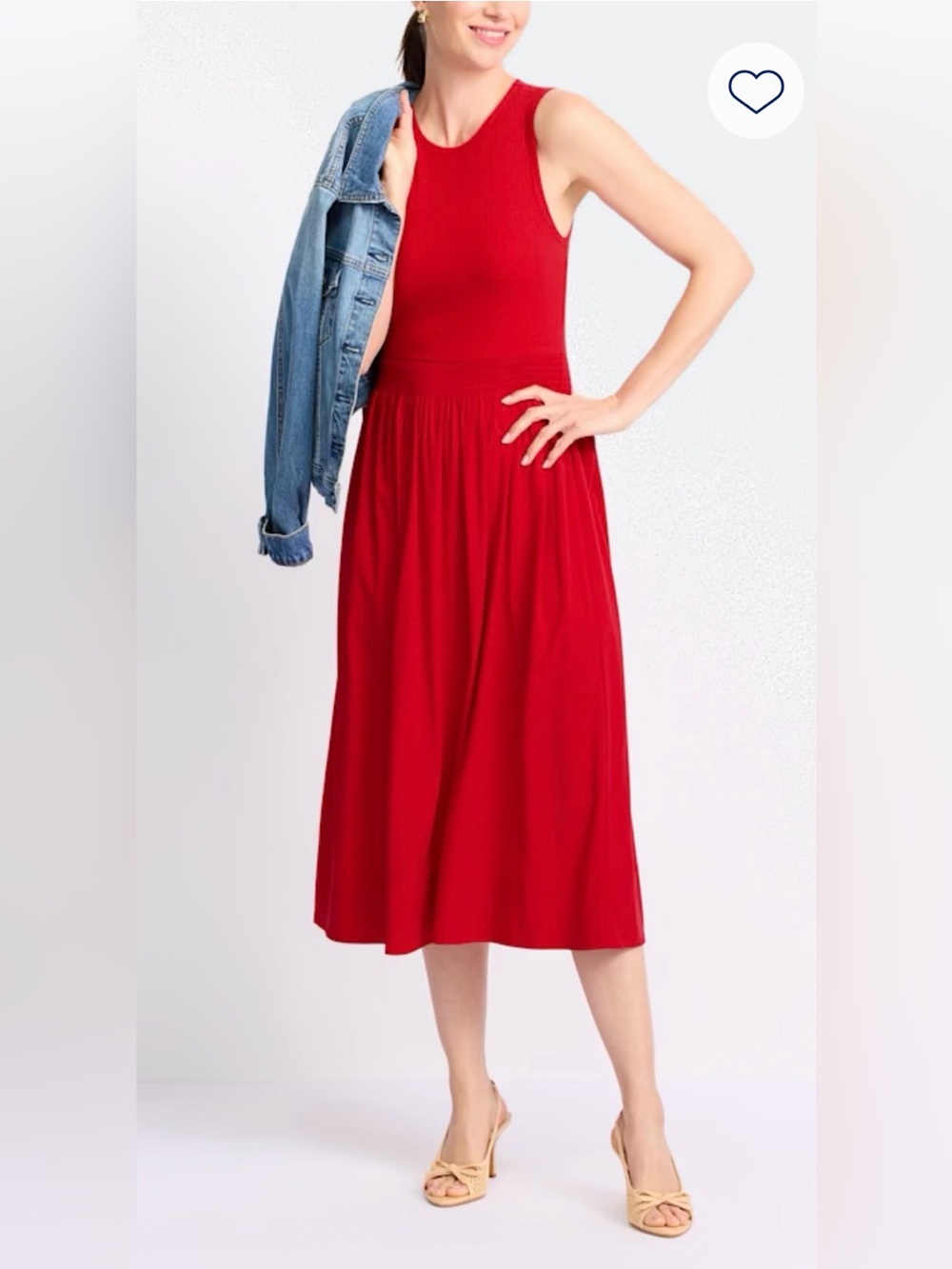 NWT Market & Spruce Linda Mixed Media Dress